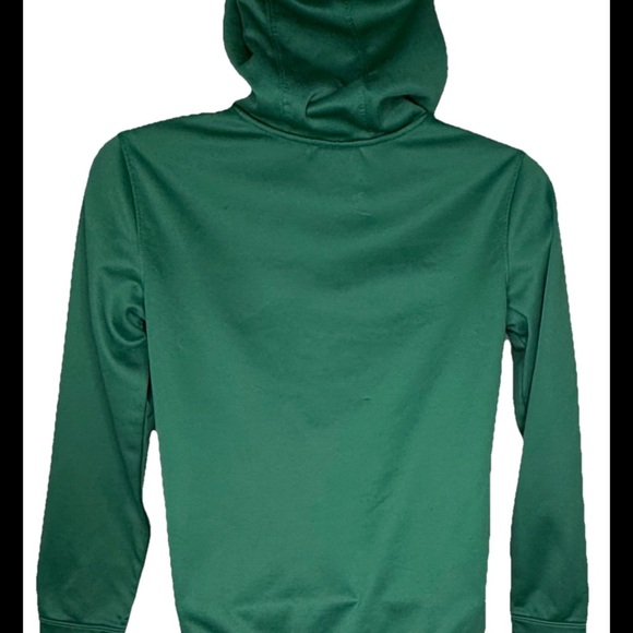 NBA Boys Youth Boston Celtics Hoodie Nylon  L 14-16 Green Pullover Pocket Logo - Picture 6 of 13